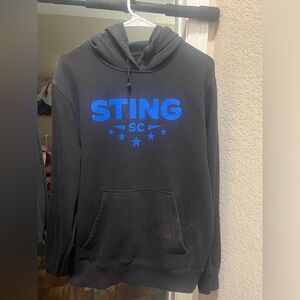 Sting sc soccer black hoodie size M